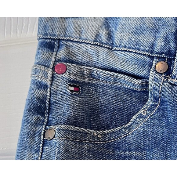 Tommy Hilfiger Revolution Stretch Adj Waist Denim Jeans Youth Boys 16 Blue USA - Picture 2 of 8